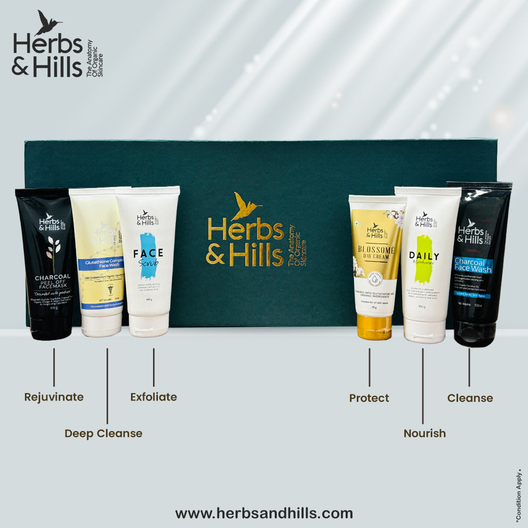 Herbs & Hills: All-in-one Facecare Essentials (6 Products) - HERBS AND HILLS