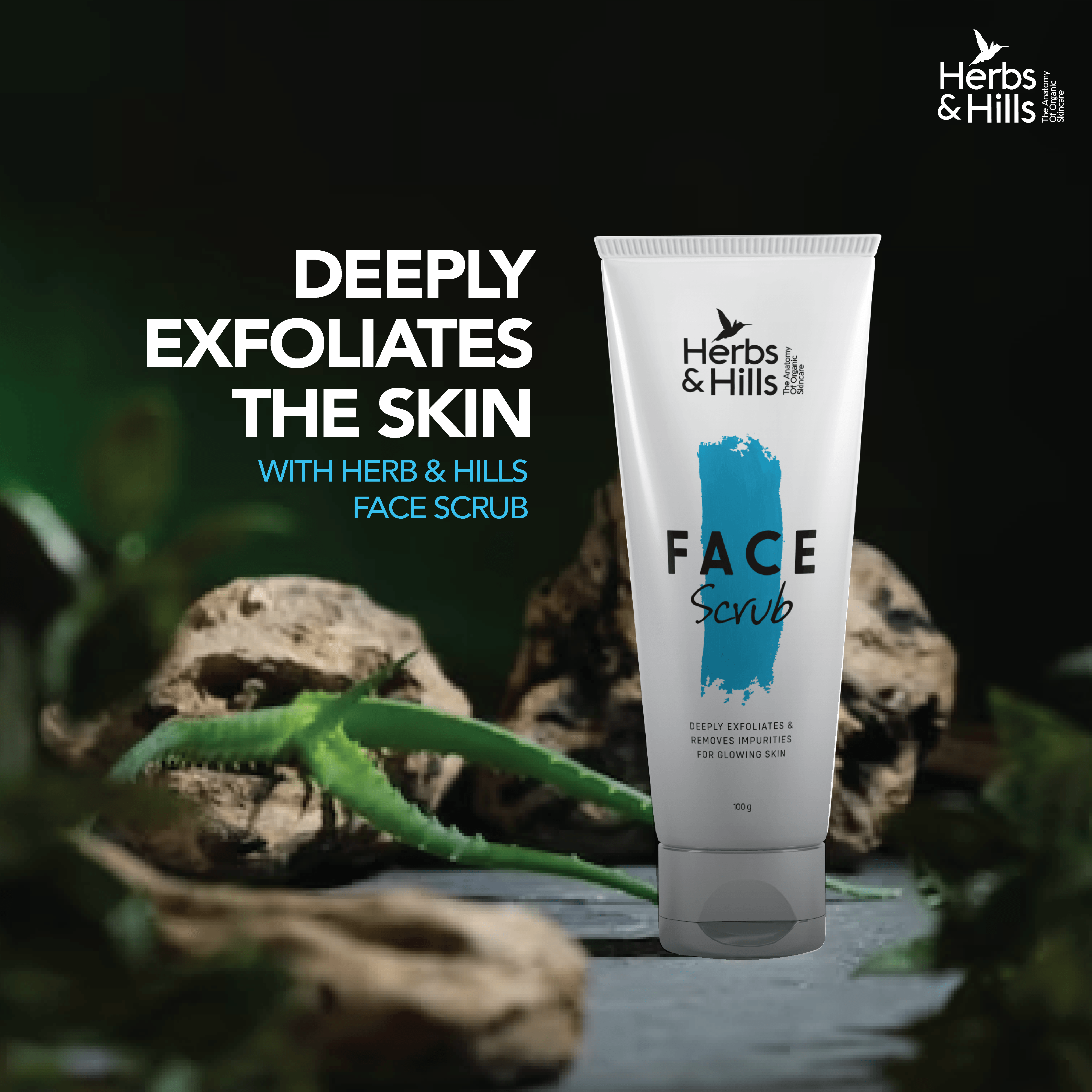 Face Scrub (100 gm) - HERBS AND HILLS