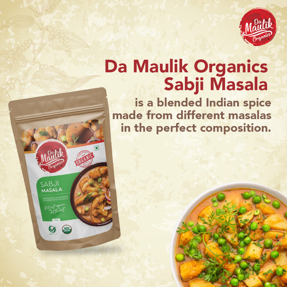 Organic Sabji Masala - Pack of 2 (Each 169 Rs.) - HERBS AND HILLS