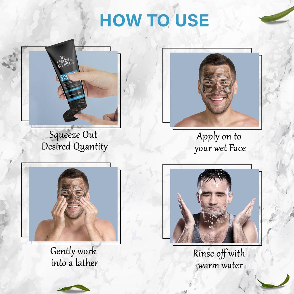 herbs and hills glutathione face wash & Complexion Wash, Brightening & Antioxidant-Rich Cleanser with Organic Mulethi, Neem & Aloe Vera, Evens Skin Tone, Fights Pigmentation & Controls Acne, 100ml Beauty Charcoal Face Wash | Size: