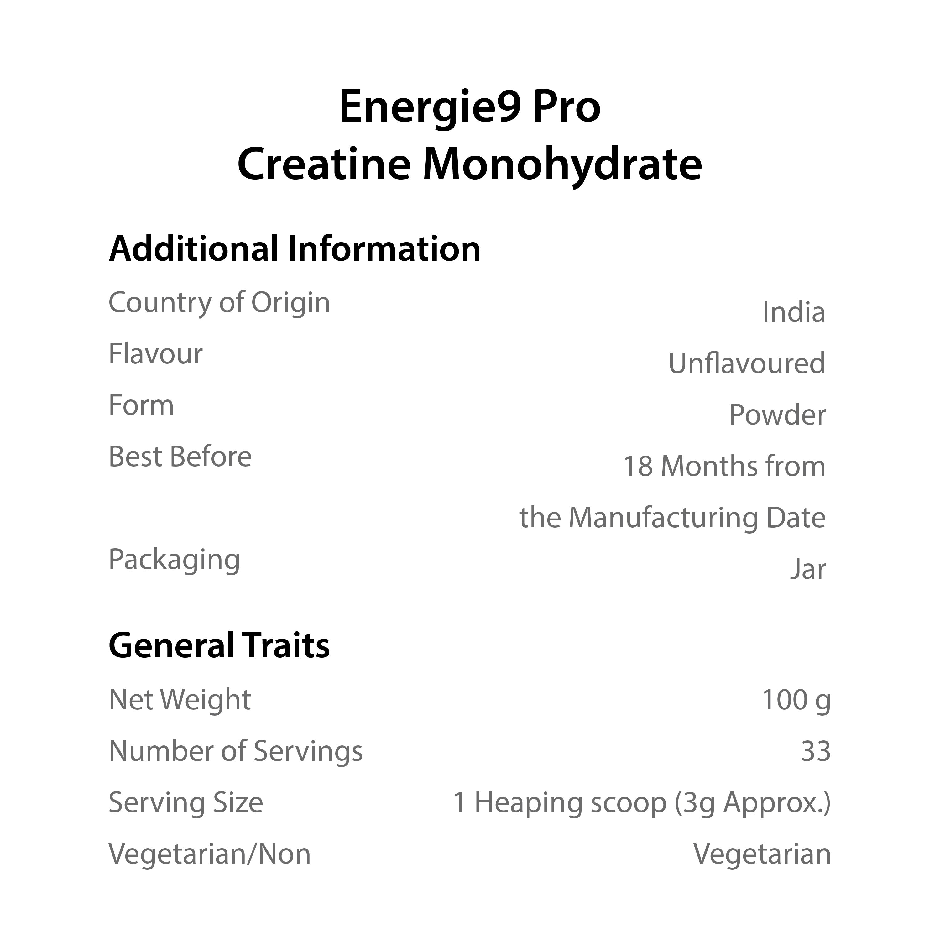 Creatine Monohydrate - HERBS AND HILLS