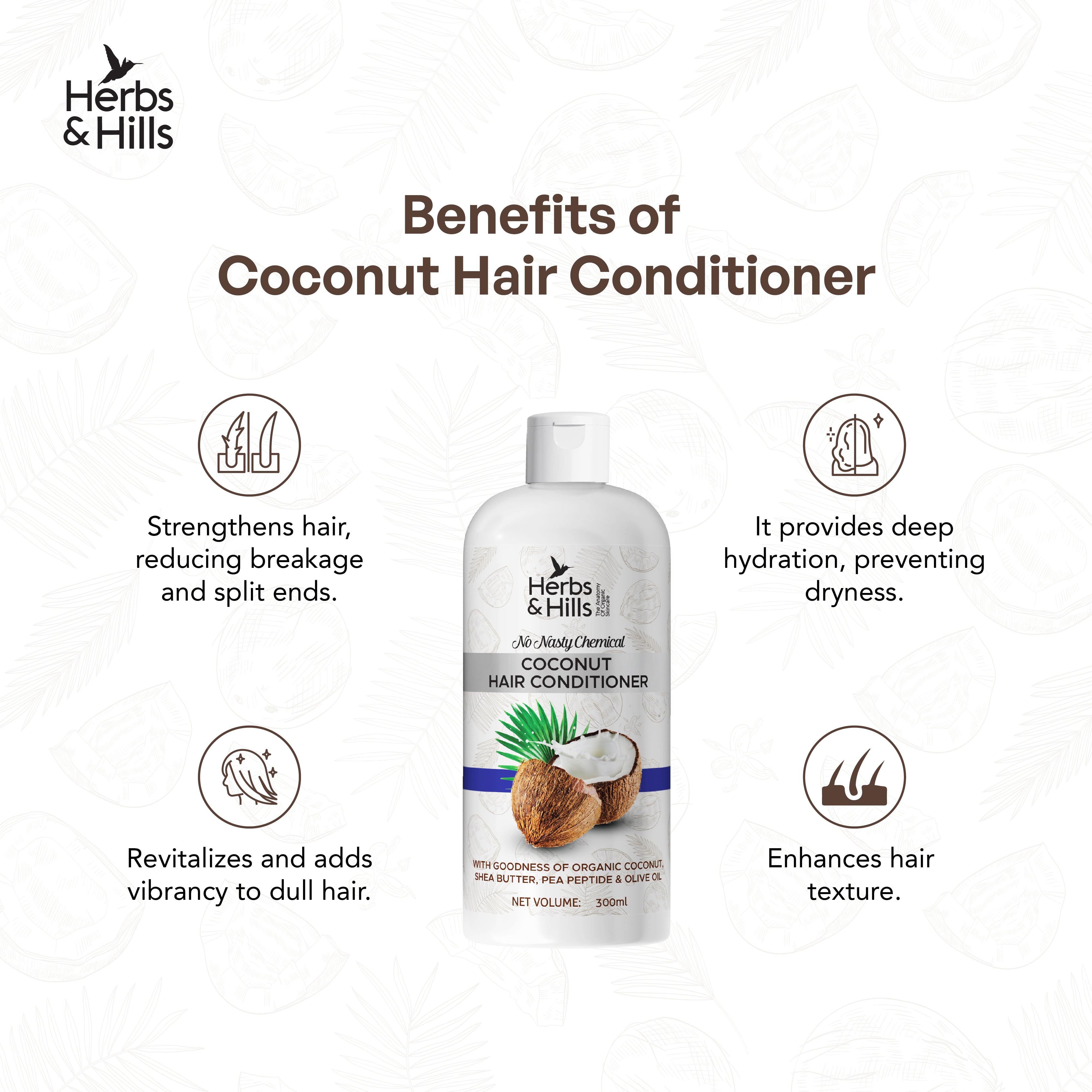 Coconut Hair Conditioner (300 gm)