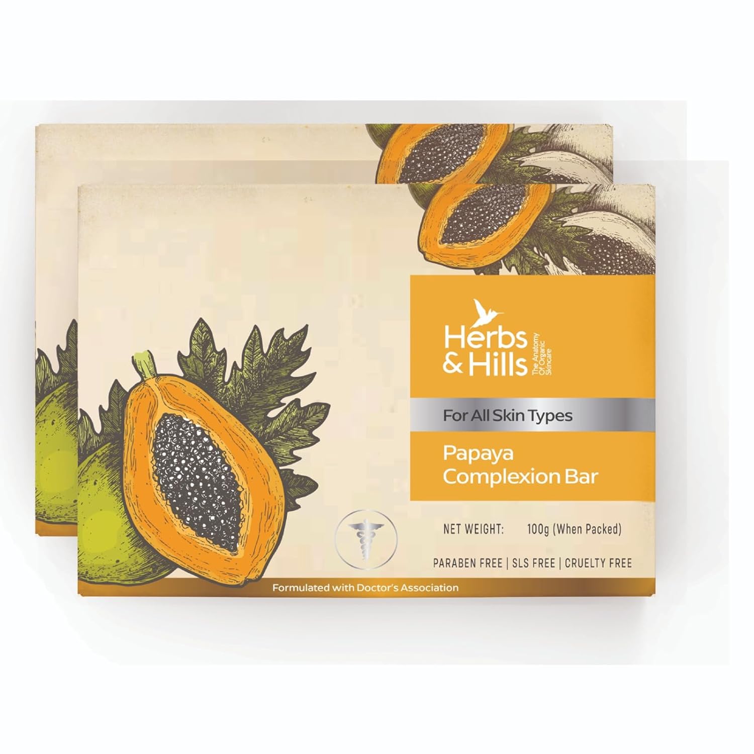 Papaya Complexion Bar - Pack of 2  (Each 160 Rs.)