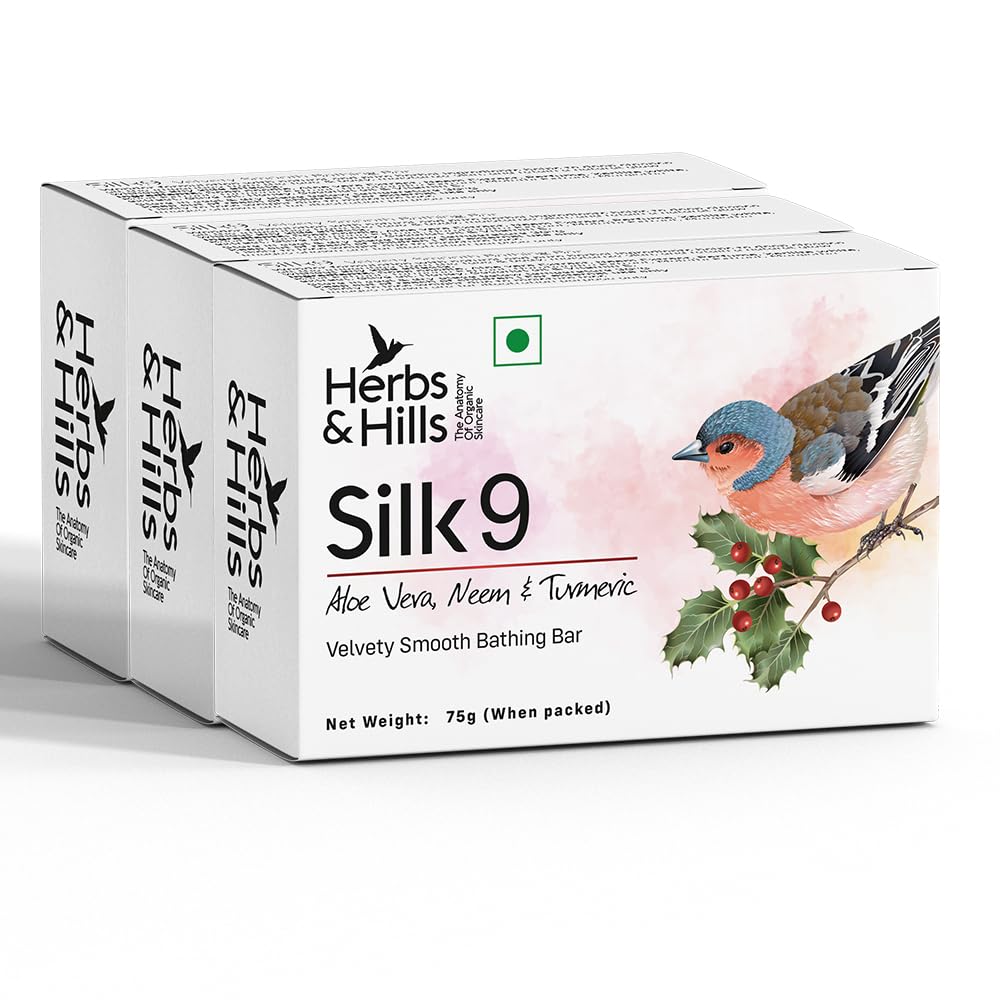 Silk9 Velvety Smooth Bathing Bar - Pack of 3,6 (Each 99 Rs.)