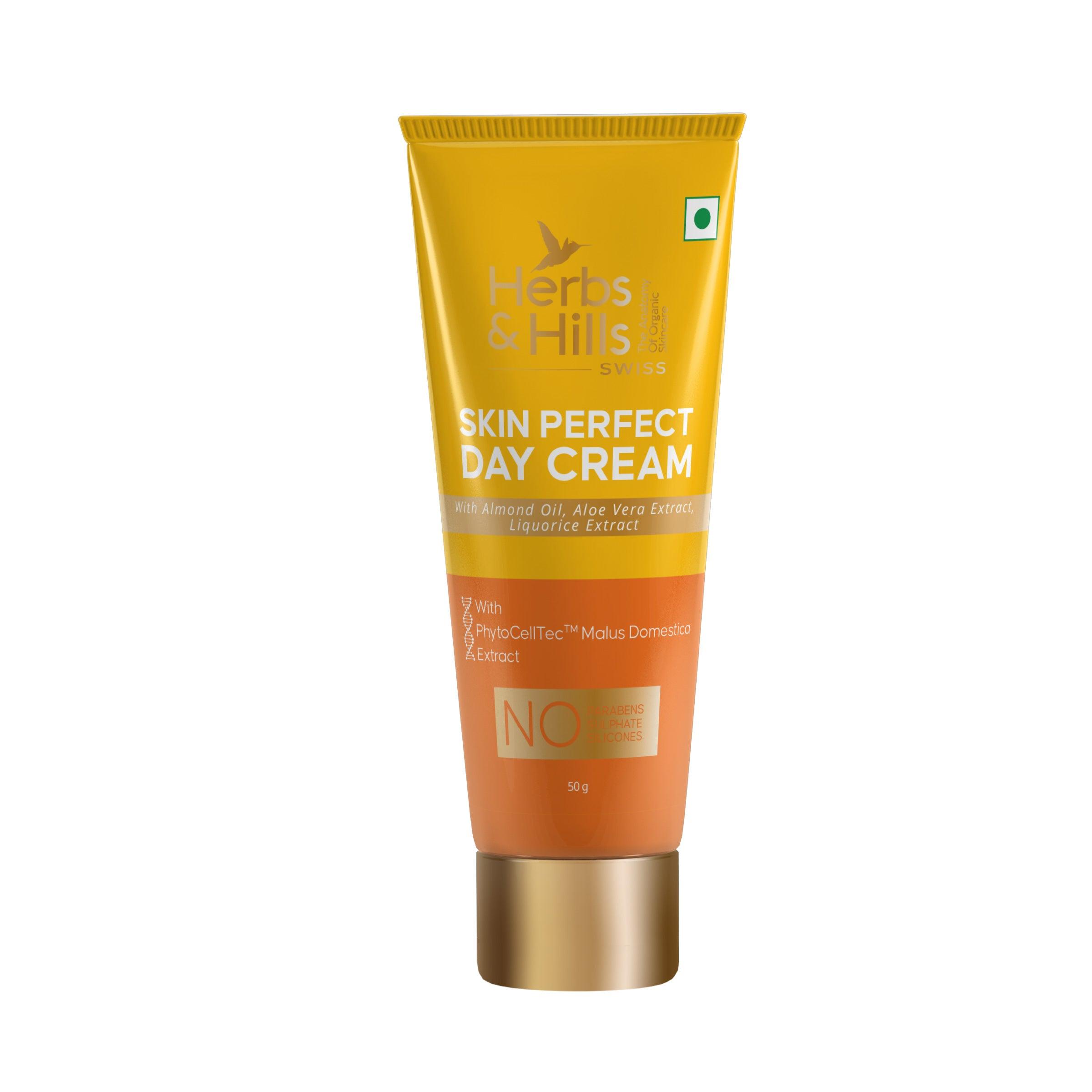 Skin Perfect Day Cream  (Swiss Range) - 50 gm - HERBS AND HILLS