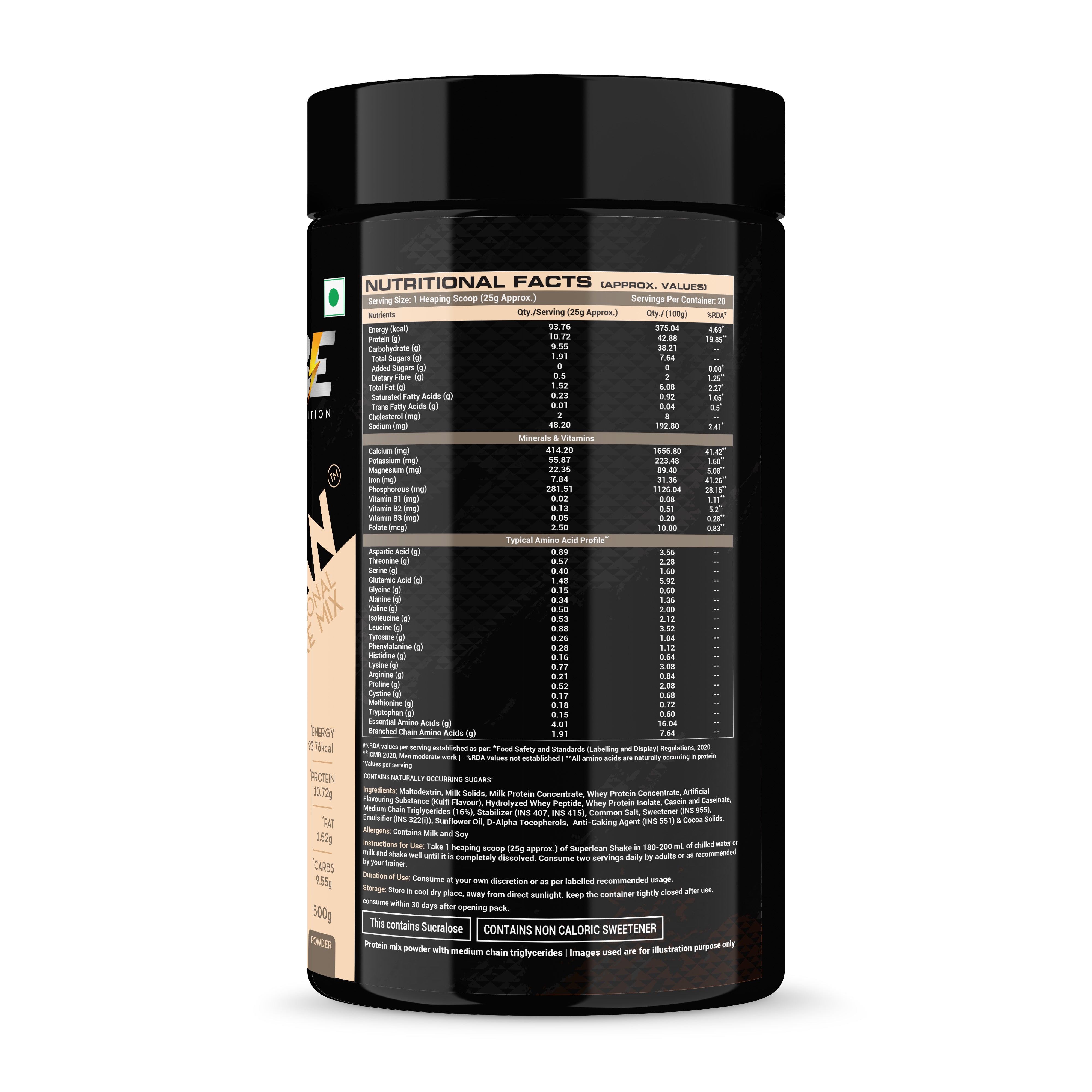 Superlean Nutritional Shake (500 gm) - HERBS AND HILLS