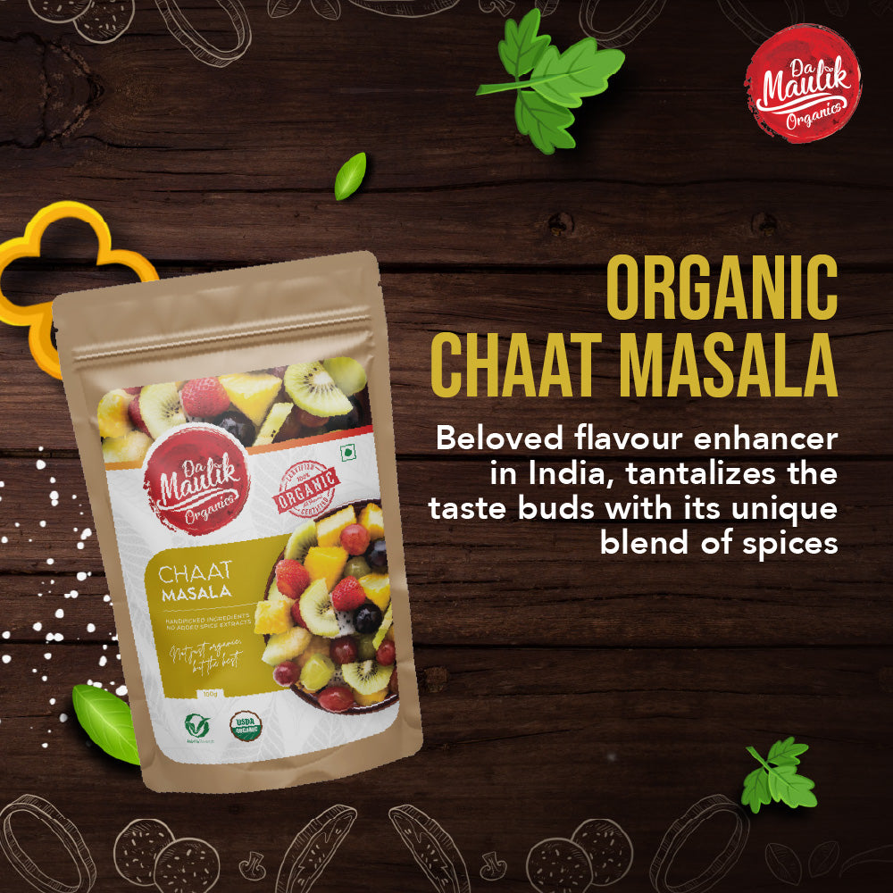 Organic Chaat Masala - Pack of 3 (Each 99 Rs.) - HERBS AND HILLS