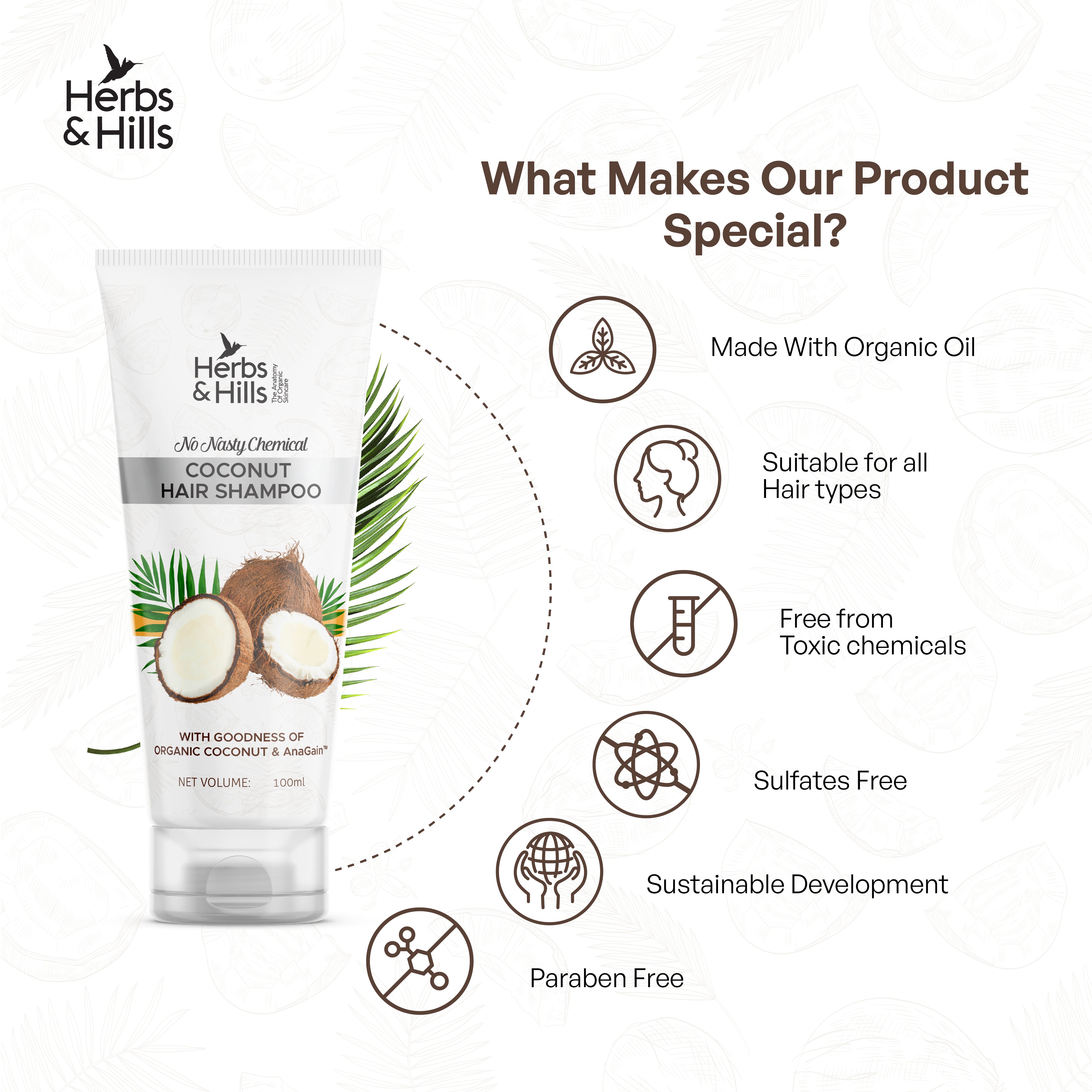 Coconut Shampoo 100 ml