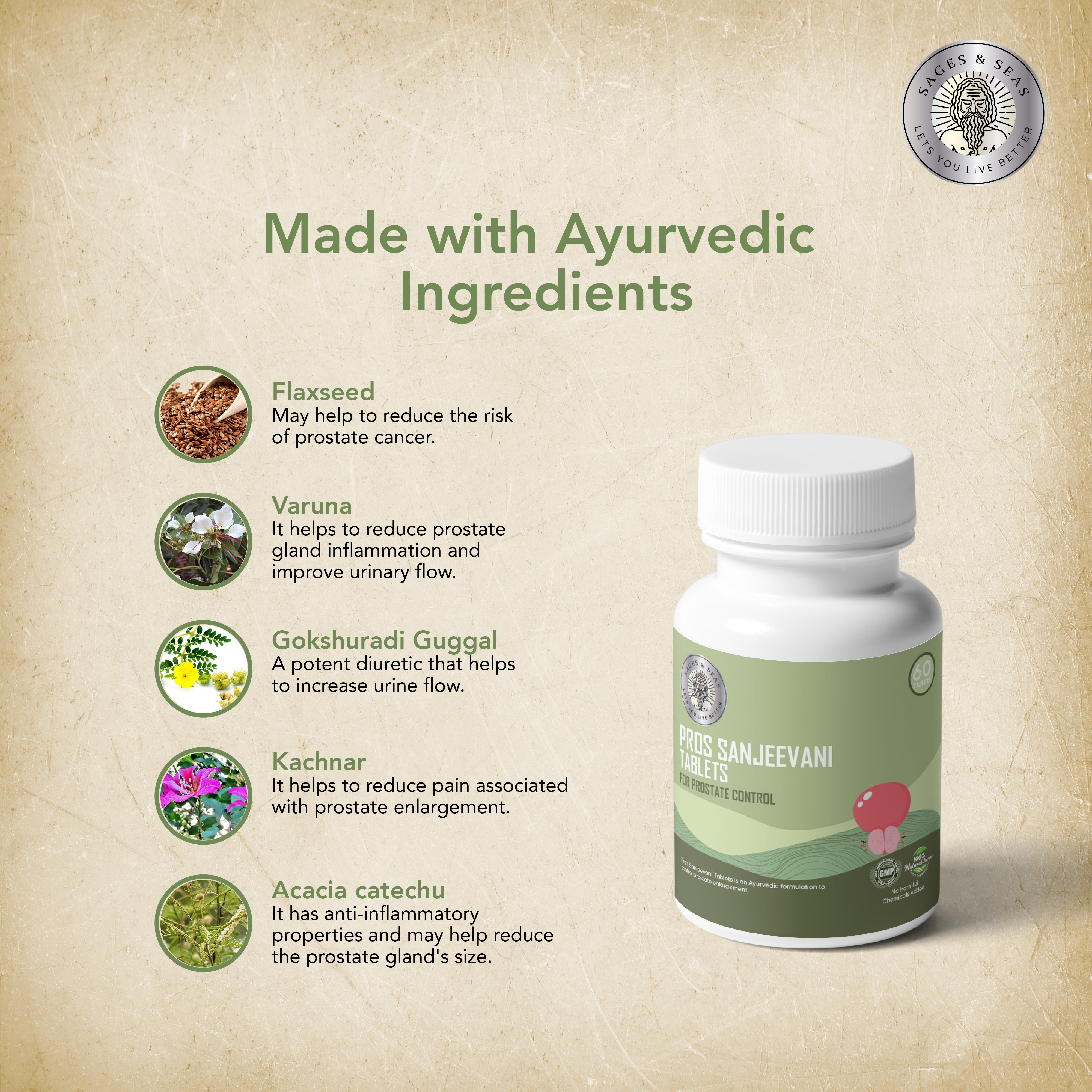 Pros Sanjeevani Tablets - HERBS AND HILLS