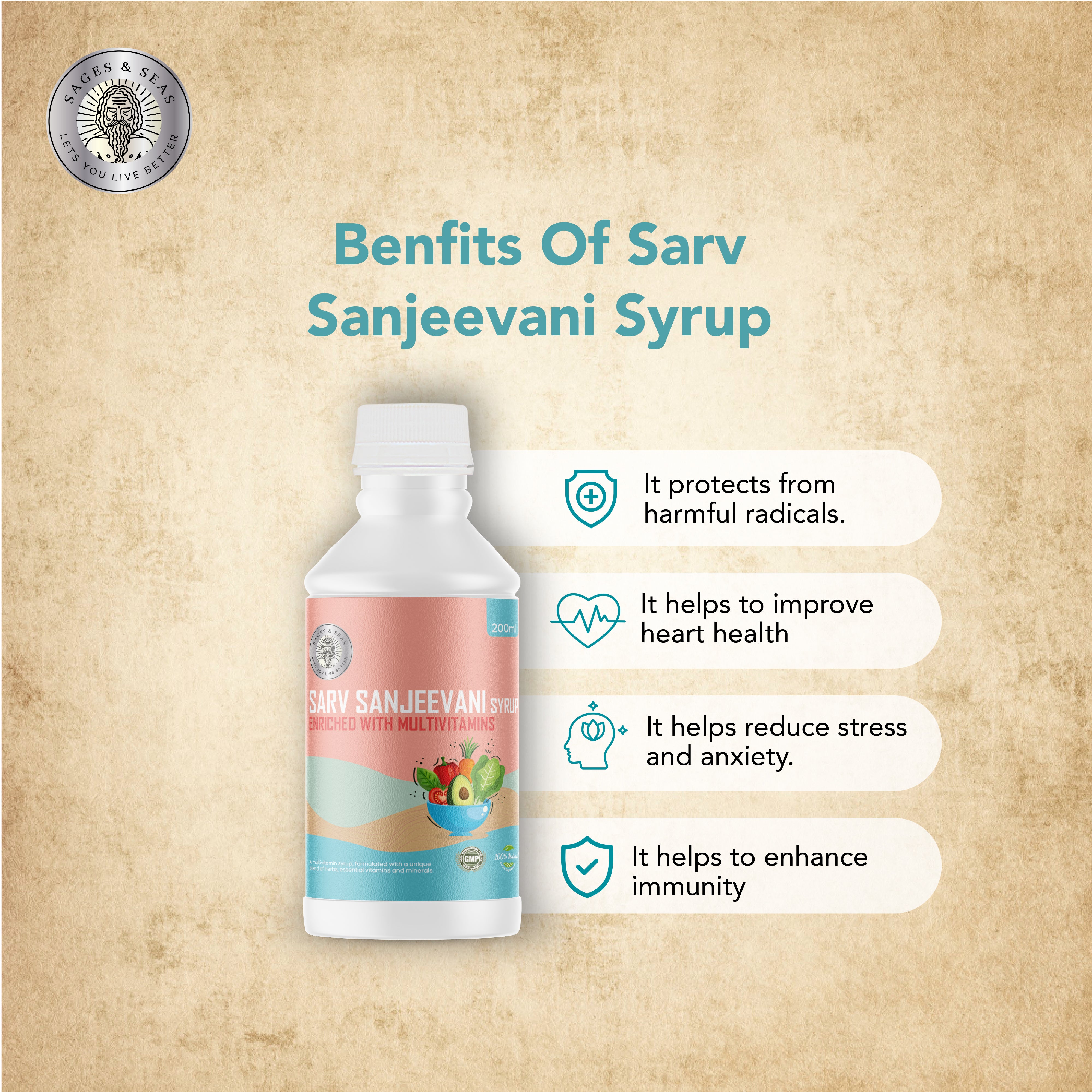 Sarv sanjeevani syrup - HERBS AND HILLS