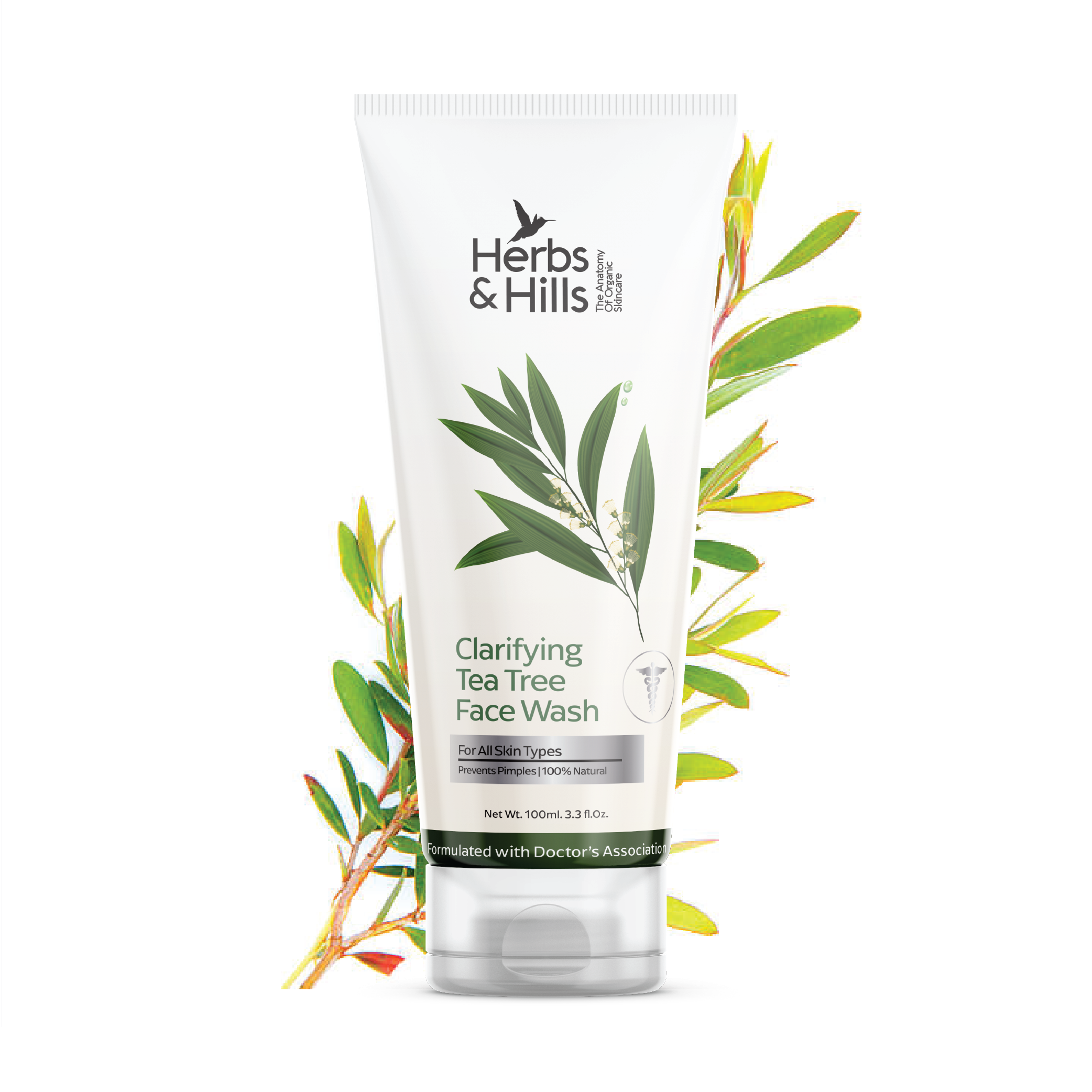 Clarifying Tea Tree Face Wash available in 50ml, 100ml
