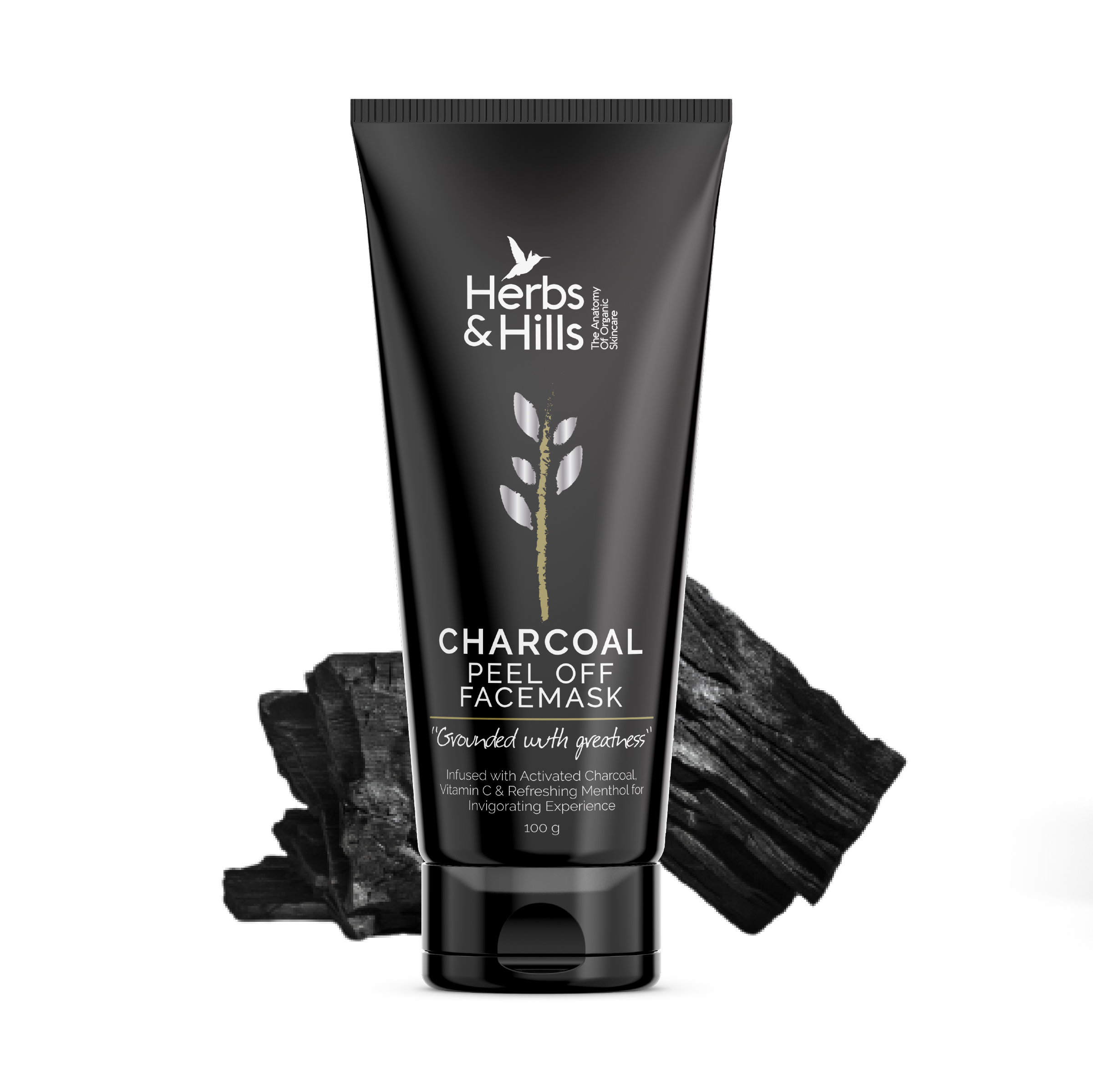 Charcoal Peel Off Facemask (100 gm) - HERBS AND HILLS